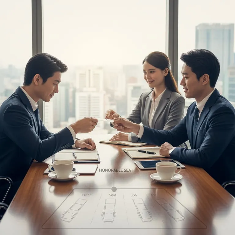 직장인 필수 비즈니스 매너, 명함 주고받는 순서부터 상석 위치까지 거래처 미팅 성공 부르는 꿀팁